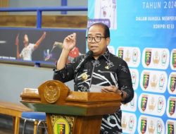 Pj. Gubernur Lampung Buka Perlombaan Bulutangkis Dalam Rangka HUT KORPRI Ke-53, Bidik Prestasi Di