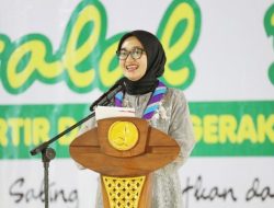 Wamabida Pramuka Lampung Jihan Nurlela Hadiri Halal Bihalal Kwarda Pramuka di Lampung Timur