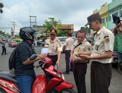 Samsat Wilayah 1 Rajabasa Gelar Razia Gabungan Tertib Kendaraan Bermotor Tahun 2025 di Dua Titik