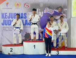 Judoka Pelajar  Lampung Raih 14 Mendali di kejurnas Judo Ciloto 2025