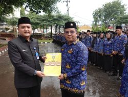 Diguyur Hujan Deras, Disdikbud Lampung Lantik 2.514 Guru Honorer Jadi PPPK