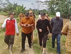 Ratusan Hektare Sawah Terendam Banjir, Simpatisan P3A Tinjau Langsung Lokasi di Pringsewu