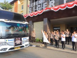 Kapolda Lampung Berangkatkan Tim Bhayangkara Presisi U17, Wakil Lampung Di Piala Soeratin Tingkat Nasional