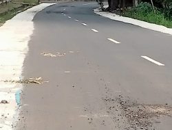 Baru Selesai, Jalan Gedong Dalam–Kota Gajah Rp 2 Miliar Sudah Rusak