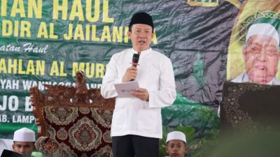 Melalui Haul Syaikh Abdul Qodir Al-Jailani, Pemprov Lampung Dorong Penguatan Spirit Keagamaan dan Moral Masyarakat