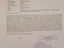 Dekat Pos Lantas Motor Warga Kotabumi Selatan Tetap Dicuri