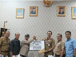 Kwarda Lampung Terima Donasi Bumbung Kemanusiaan Dari Kwarcab Kota Metro Untuk Banjir Sumatera