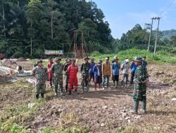 Jembatan Gantung Garuda di Way Umbar Tanggamus Capai 45 Persen, Pangdam XXI: Akses Warga Jadi Prioritas
