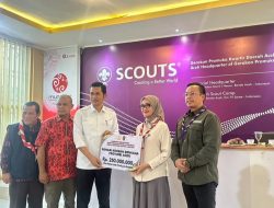 Ketua kwarda Lampung Serahkan Dana Bumbungan Kemanusian Sebesar 250 Juta Ke Kwarda Aceh