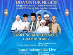 Doa untuk Negeri Digelar di Lampung, Perkuat Persatuan, Perdamaian, dan Kebersamaan