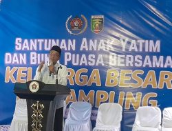 PWI Lampung Santuni Anak Panti Asuhan dan Keluarga Wartawan dalam Buka Bersama