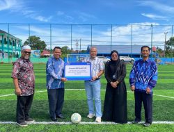 Komitmen Dukung Sarana Olahraga dan Pendidikan Karakter Generasi Muda, BRI Kanca Bengkulu Bangun Lapangan Mini Soccer untuk Yayasan Al-Fida Bengkulu Melalui CS