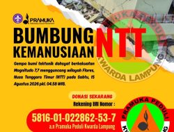 Kwarda Lampung Buka Bumbung Kemanusiaan untuk Korban Gempa NTT