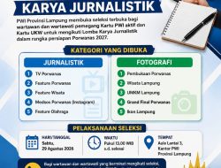PWI Lampung Buka Seleksi Lomba Karya Jurnalistik Porwanas 2027
