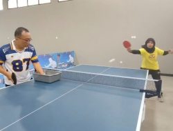 Tim Tenis Meja PWI Lampung Intensifkan Latihan, Bidik Medali Porwanas 2027