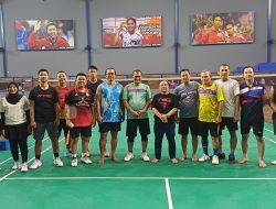Jelang Porwanas 2027, Tim Bulutangkis PWI Lampung Matangkan Persiapan