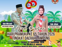 Hari Pramuka ke-65, Kwarda Lampung Gelar Perkemahan hingga Apel Besar