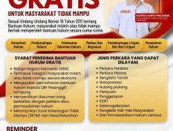 Suara Rakyat Kecil Didengar, TIDAR Lampung Buka Layanan Hukum Gratis