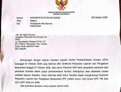 KPK Respon Laporan G-PAK Atas Dugaan Korupsi KADIS PKPCK Lampung