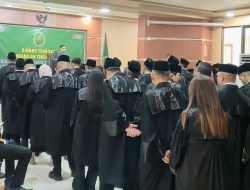 12 Advokat PERSADIN Ikuti Sumpah di PT Banten, Oking Apresiasi Pengadilan