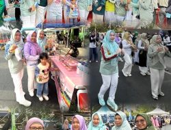 Puskesmas Way Halim II Meriahkan Senam Bersama dan Wisata Kuliner di Taman UMKM Bandar Lampung